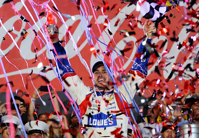 NASCAR - Charlotte - Jimmie Johnson en el Victory Lane