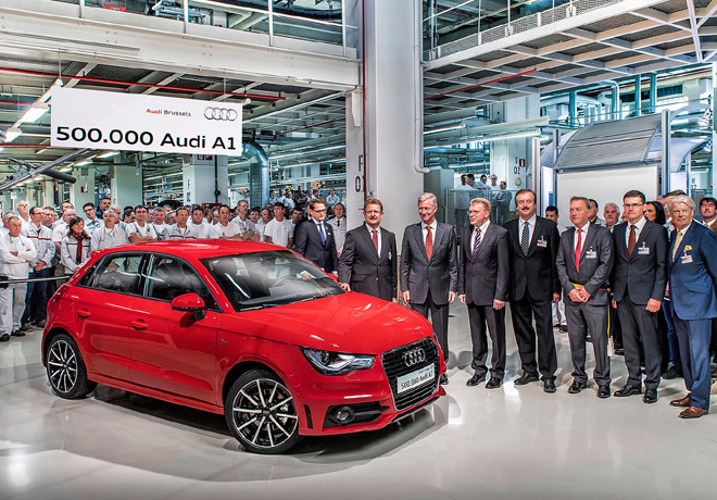 Audi celebra en Bruselas los 500.000 A1 producidos 2